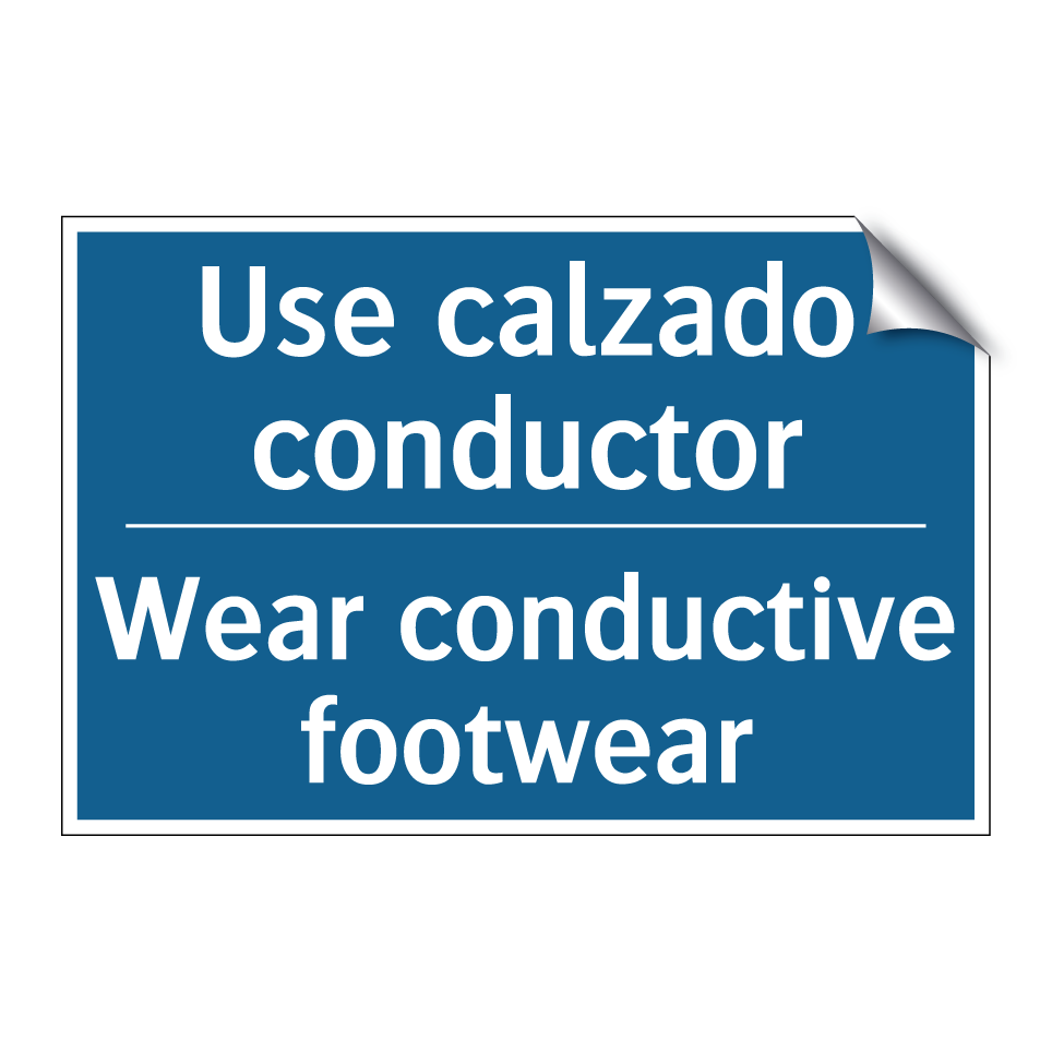 Use calzado conductor - Wear conductive footwear