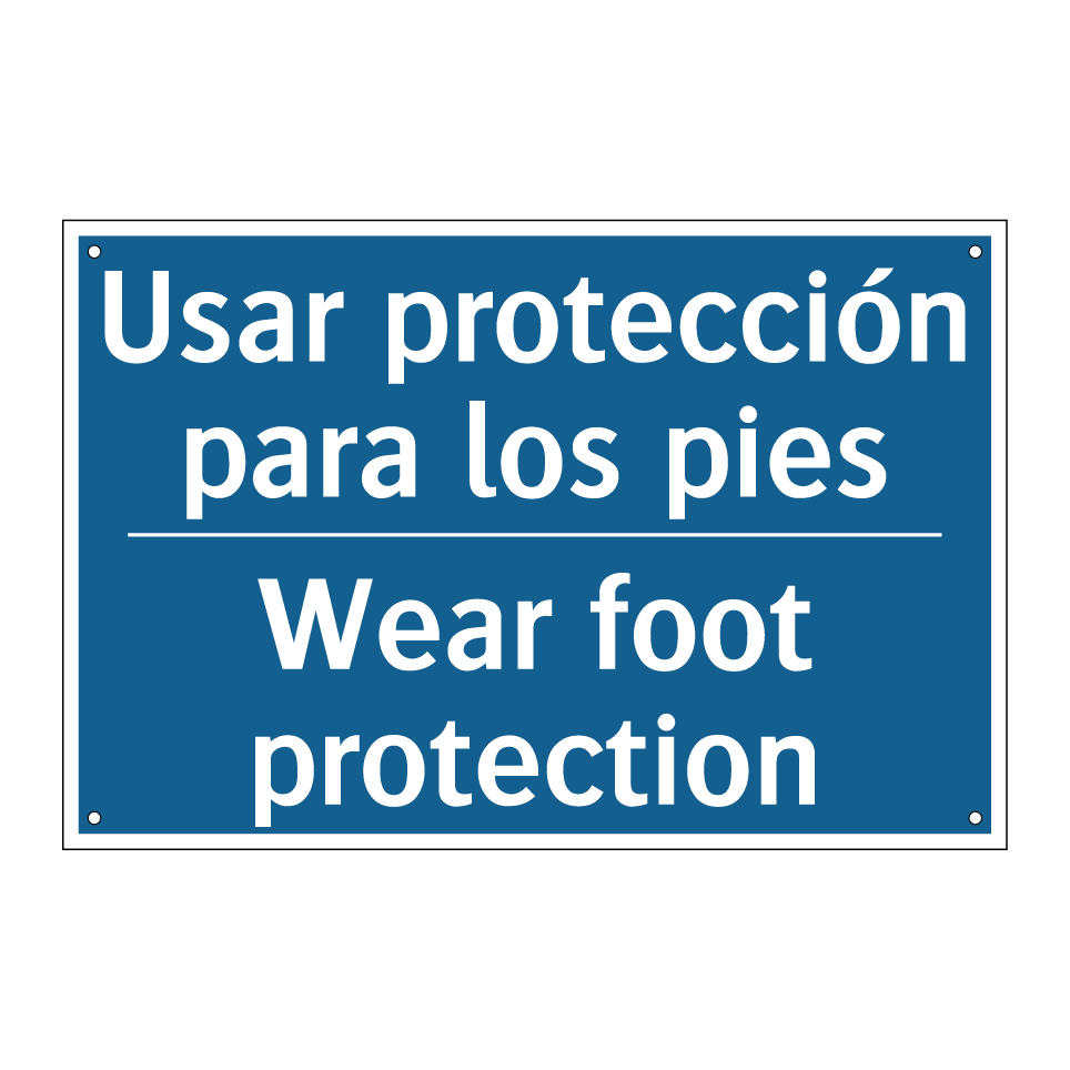 Usar protección para los pies - Wear foot protection