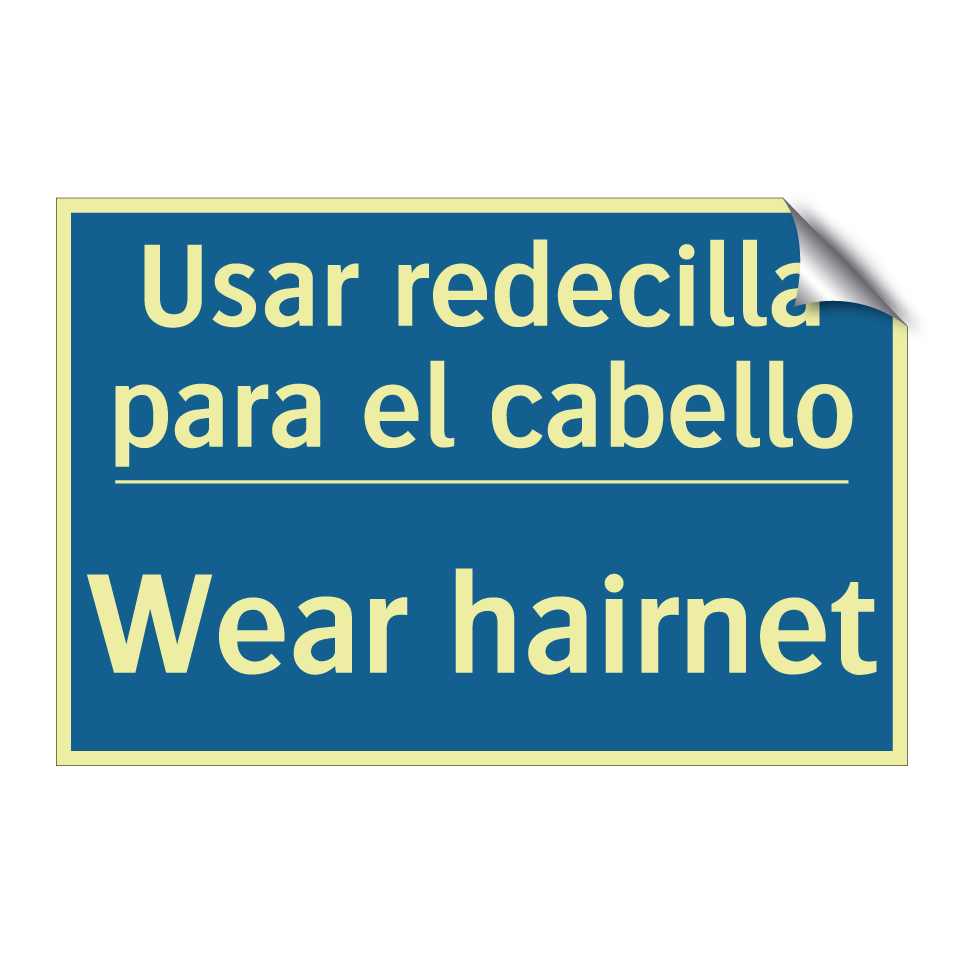 Usar redecilla para el cabello - Wear hairnet
