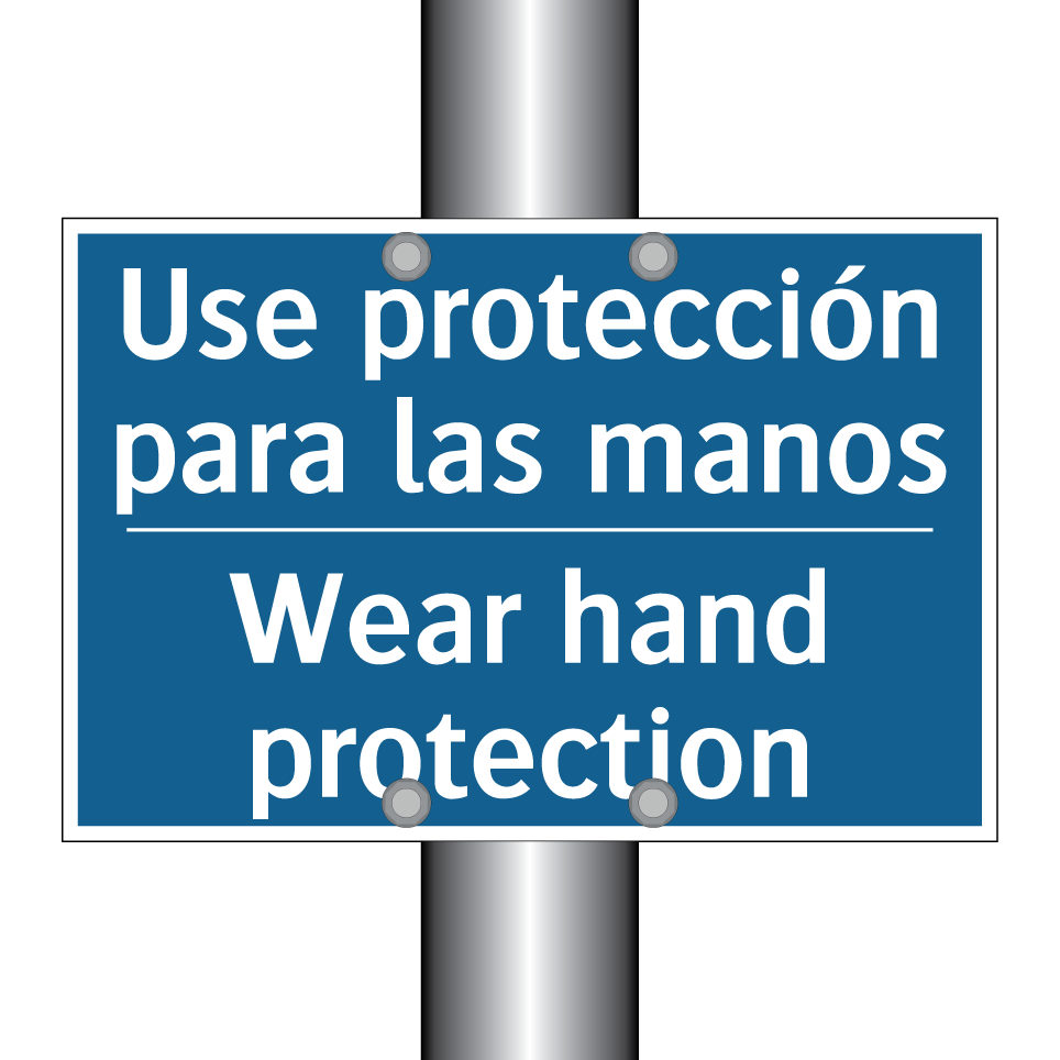 Use protección para las manos - Wear hand protection