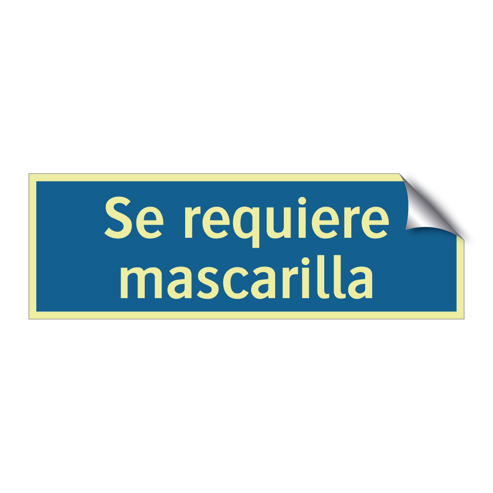 Se requiere mascarilla