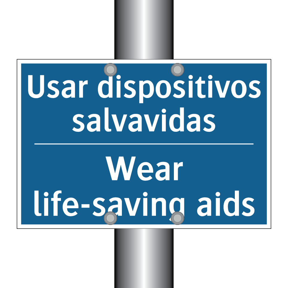 Usar dispositivos salvavidas - Wear life-saving aids