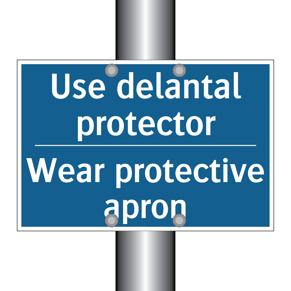 Use delantal protector - Wear protective apron
