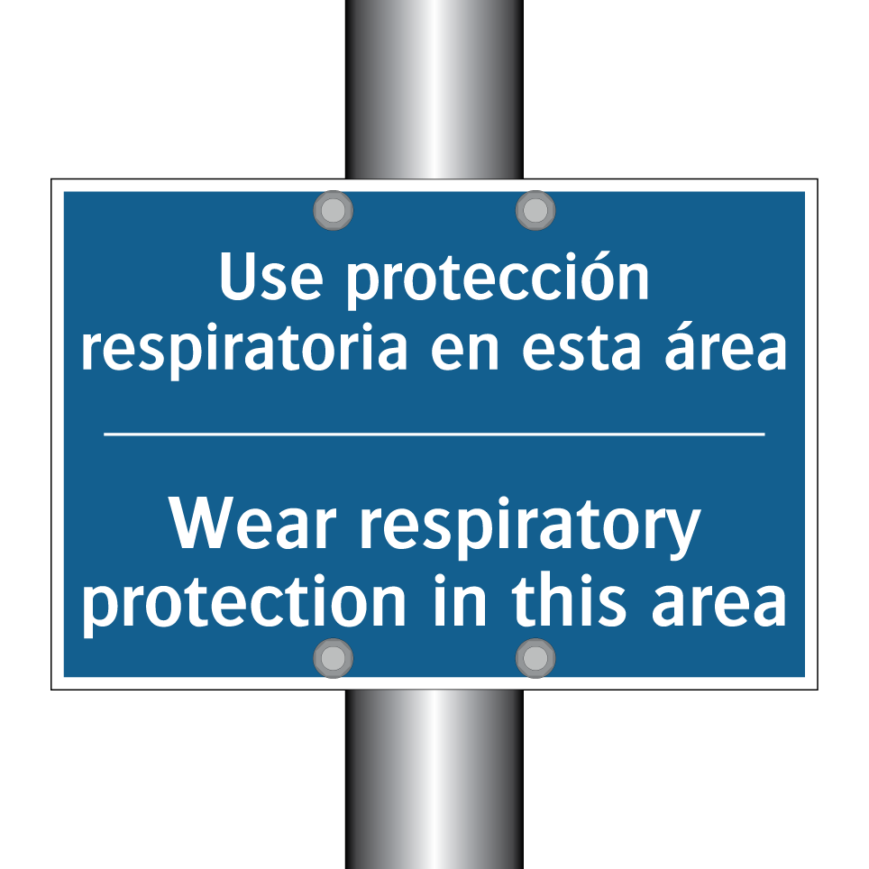 Use protección respiratoria en /.../ - Wear respiratory protection in /.../