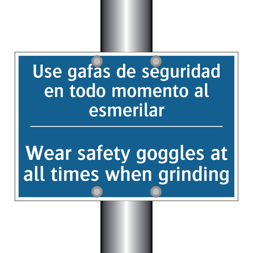 Use gafas de seguridad en todo /.../ - Wear safety goggles at all times /.../