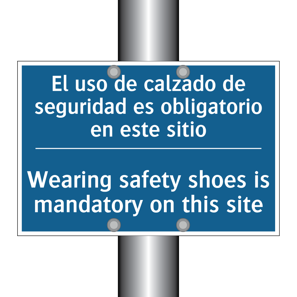 El uso de calzado de seguridad /.../ - Wearing safety shoes is mandatory /.../