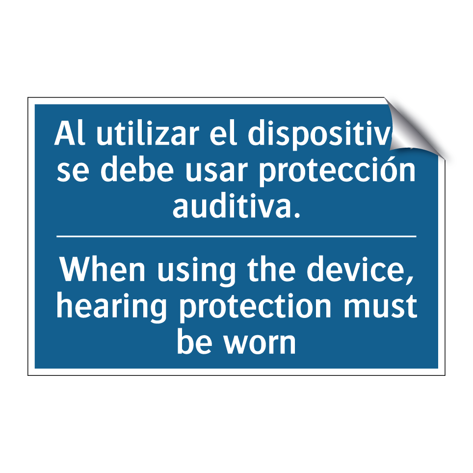 Al utilizar el dispositivo, se /.../ - When using the device, hearing /.../