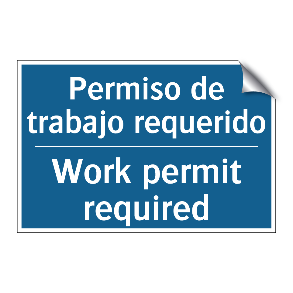 Permiso de trabajo requerido - Work permit required