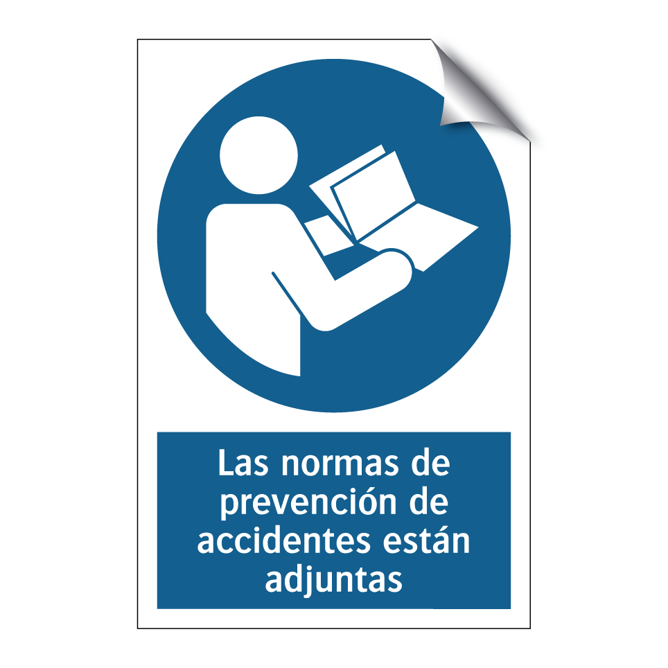 Las normas de prevención de accidentes están adjuntas