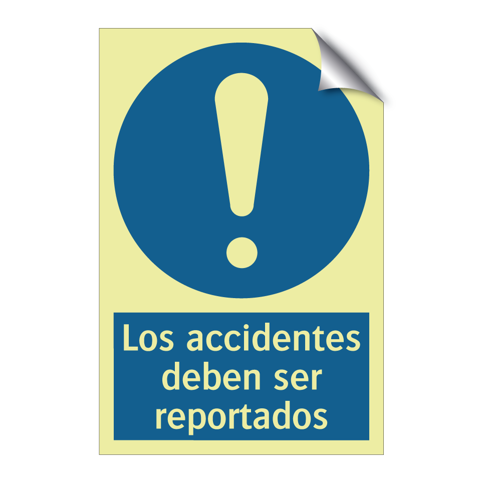Los accidentes deben ser reportados