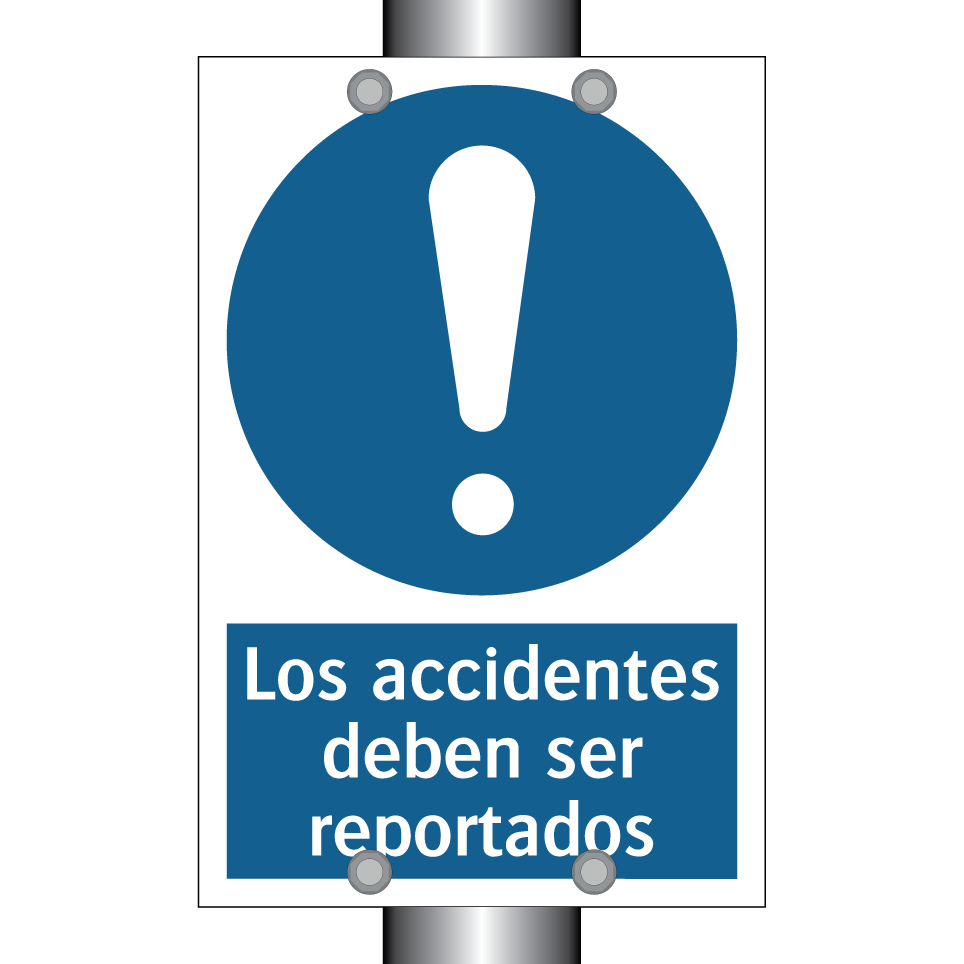 Los accidentes deben ser reportados