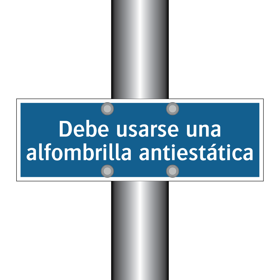Debe usarse una alfombrilla antiestática