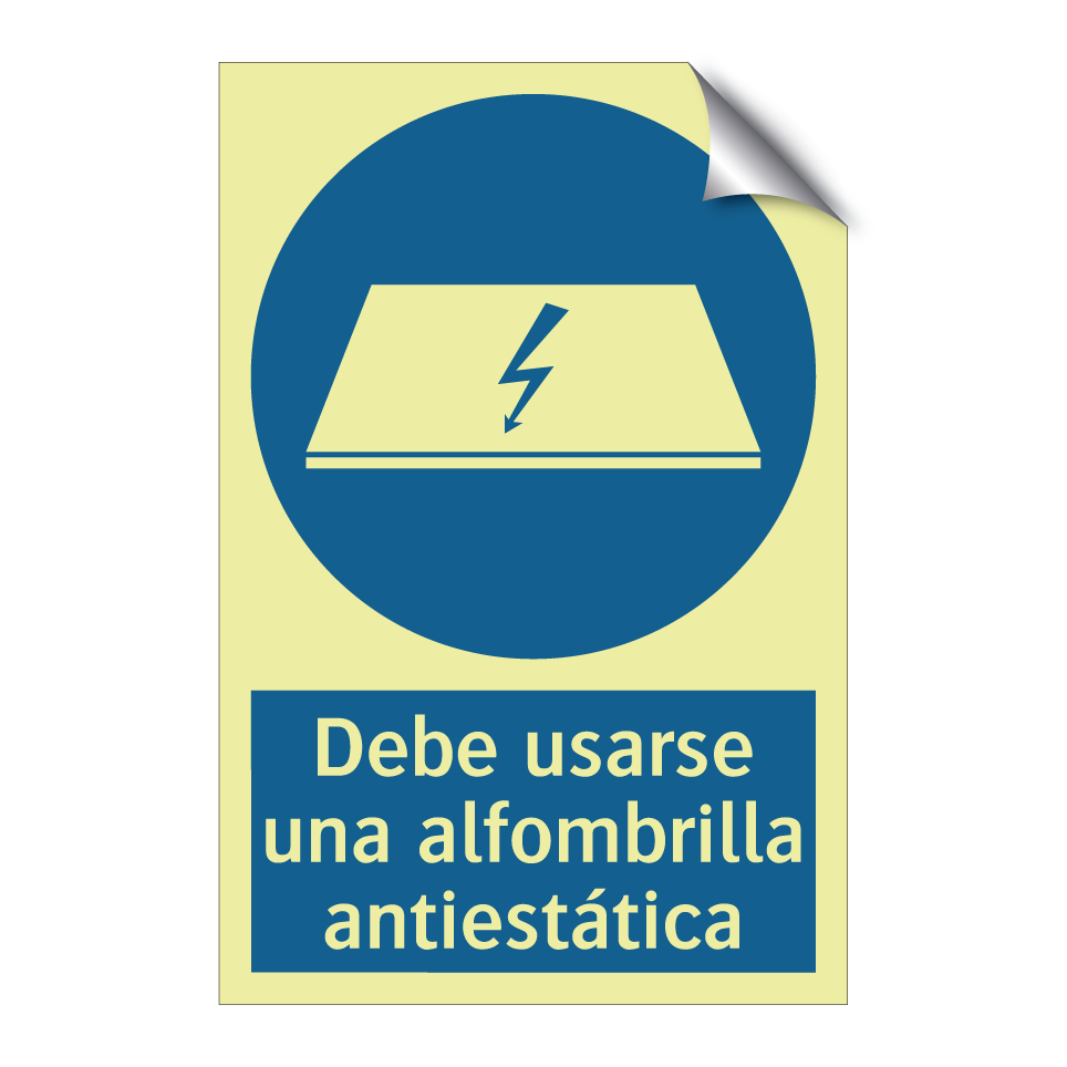 Debe usarse una alfombrilla antiestática