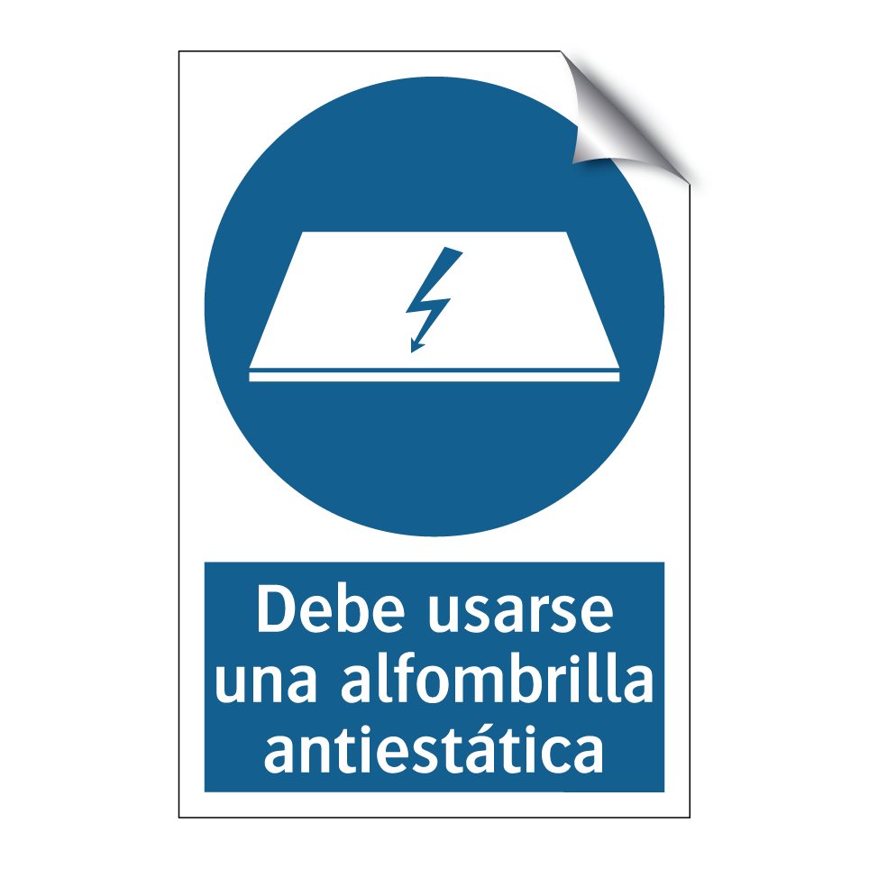 Debe usarse una alfombrilla antiestática