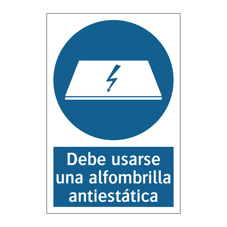 Debe usarse una alfombrilla antiestática
