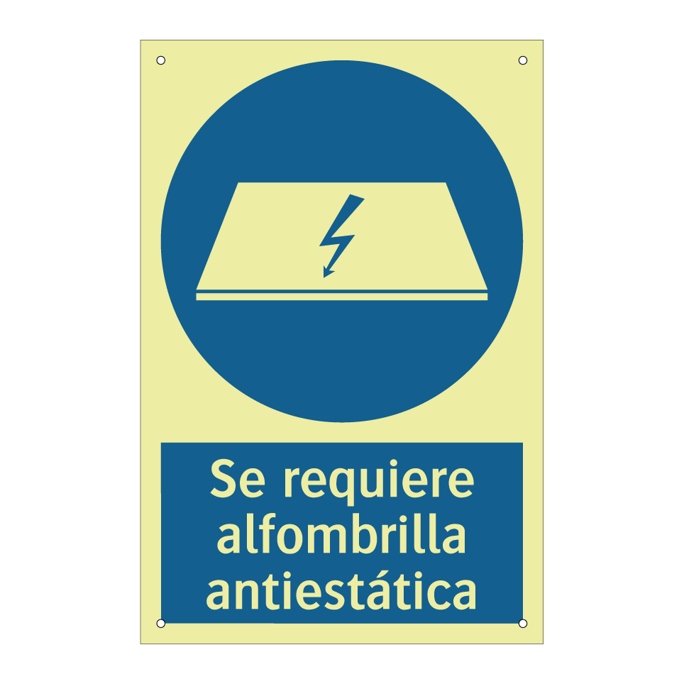 Se requiere alfombrilla antiestática