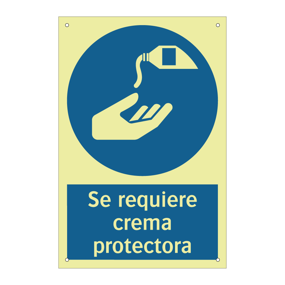 Se requiere crema protectora