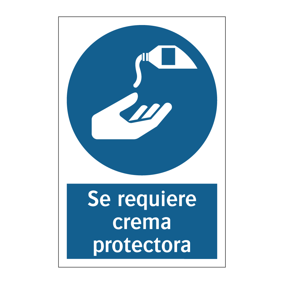 Se requiere crema protectora
