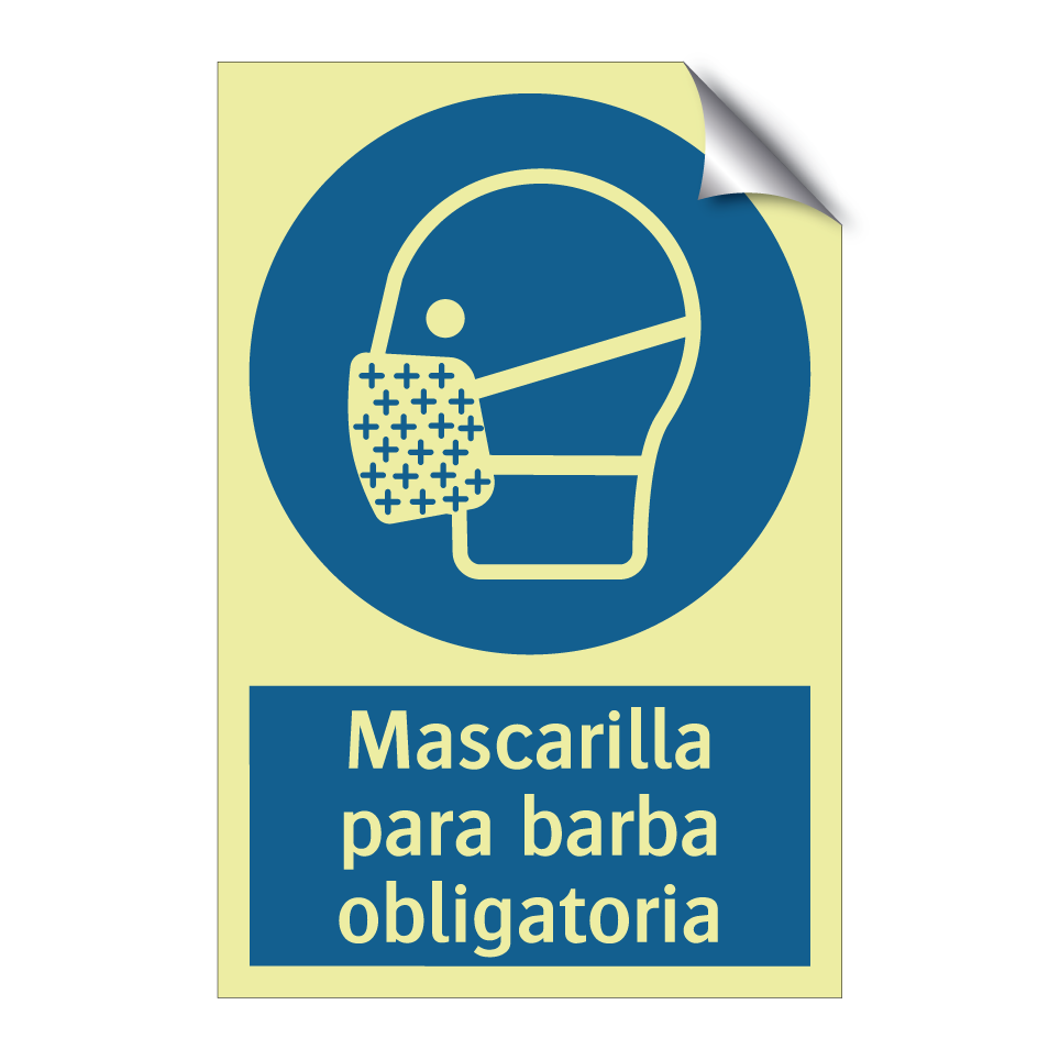 Mascarilla para barba obligatoria