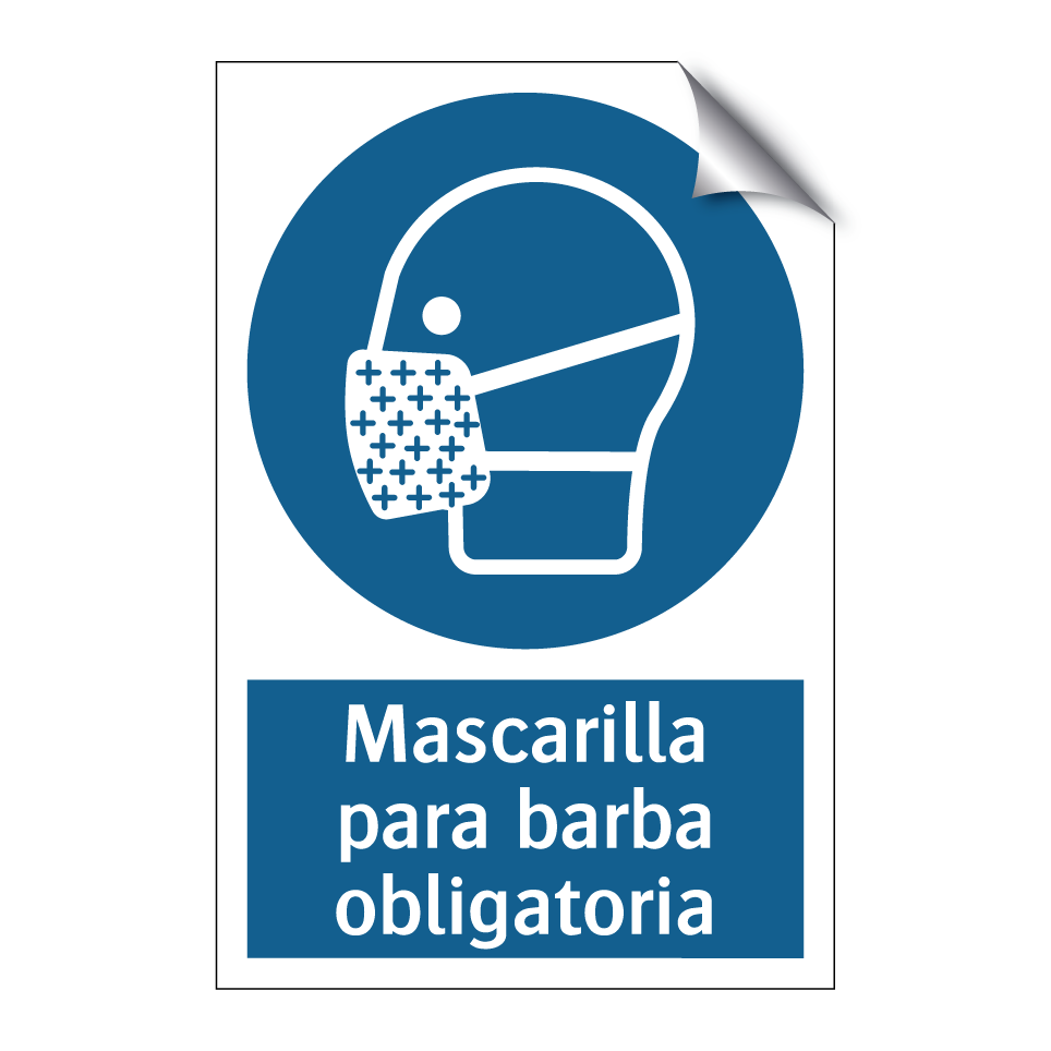 Mascarilla para barba obligatoria