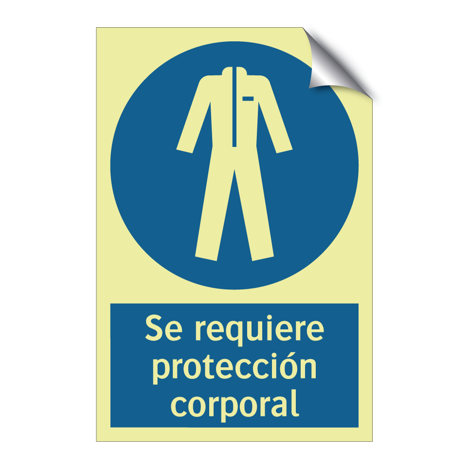 Se requiere protección corporal