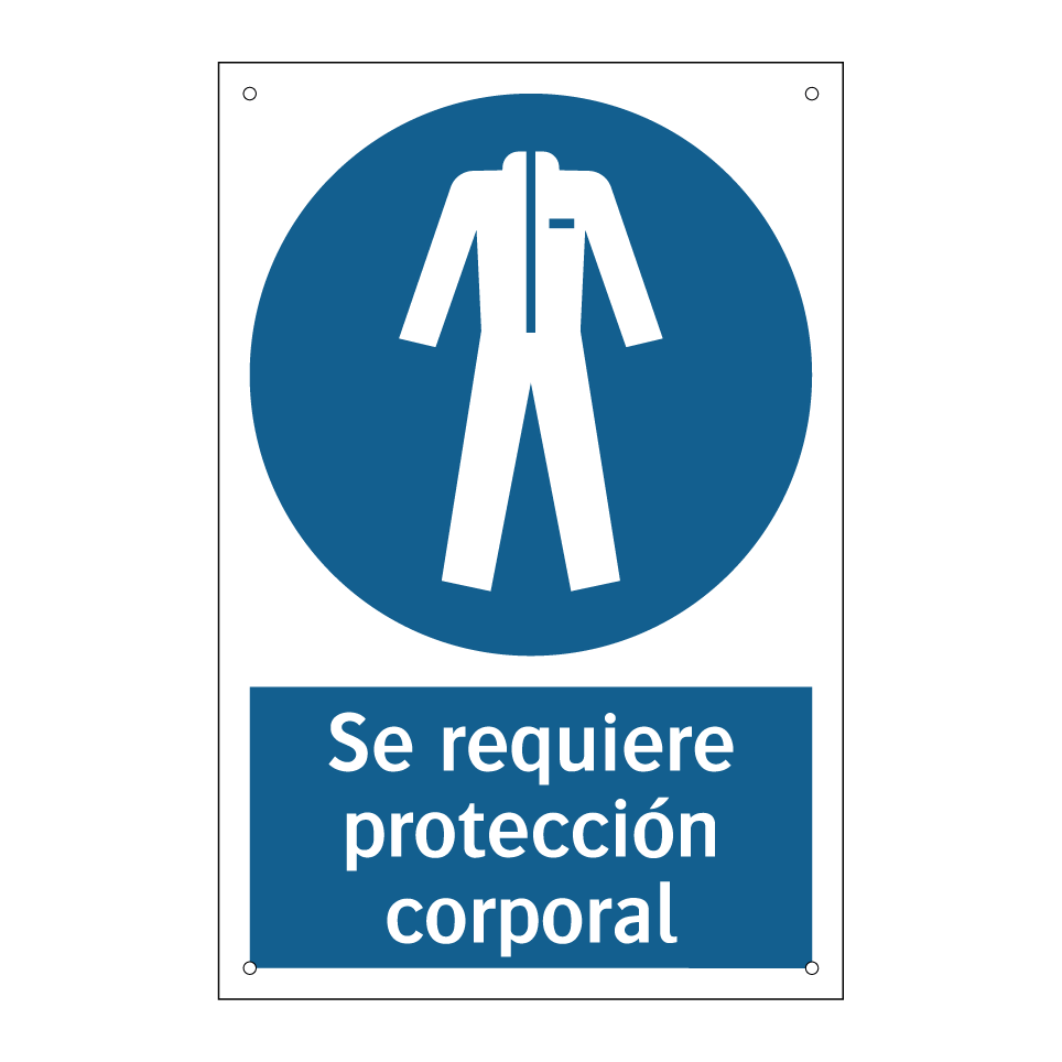 Se requiere protección corporal