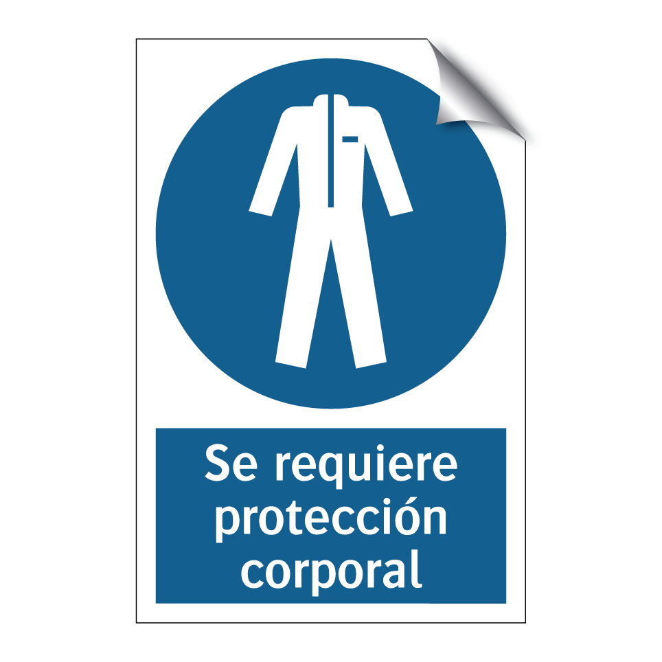 Se requiere protección corporal