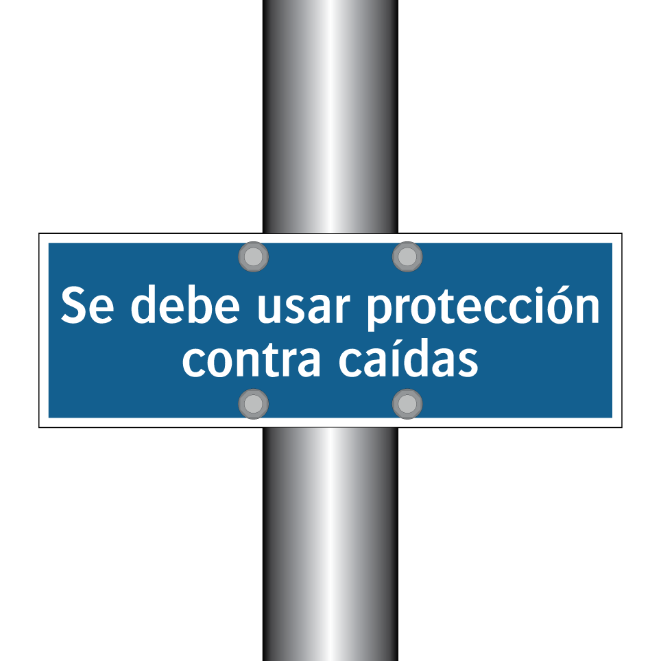 Se debe usar protección contra caídas