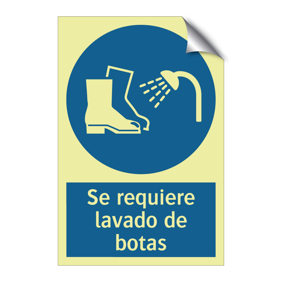 Se requiere lavado de botas