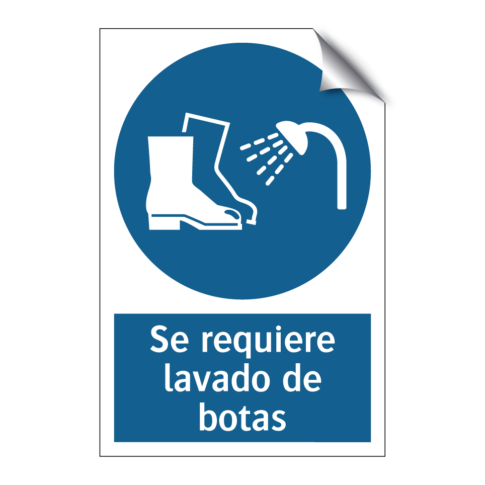 Se requiere lavado de botas