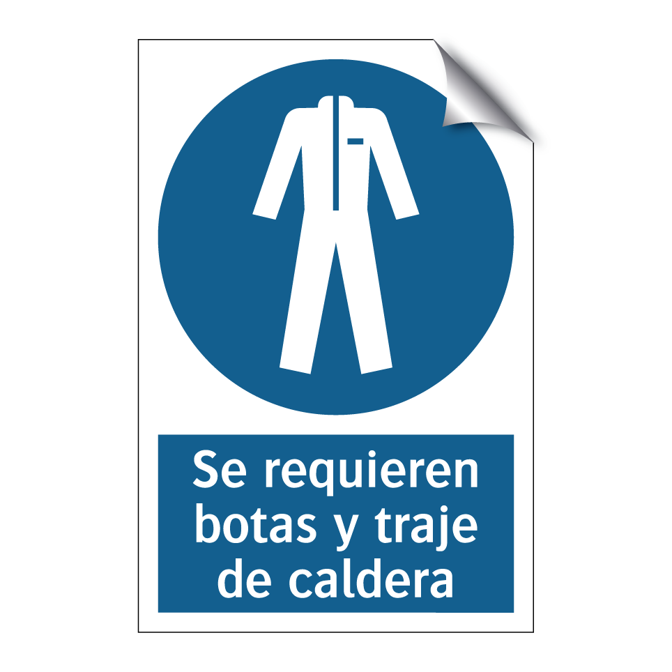 Se requieren botas y traje de caldera