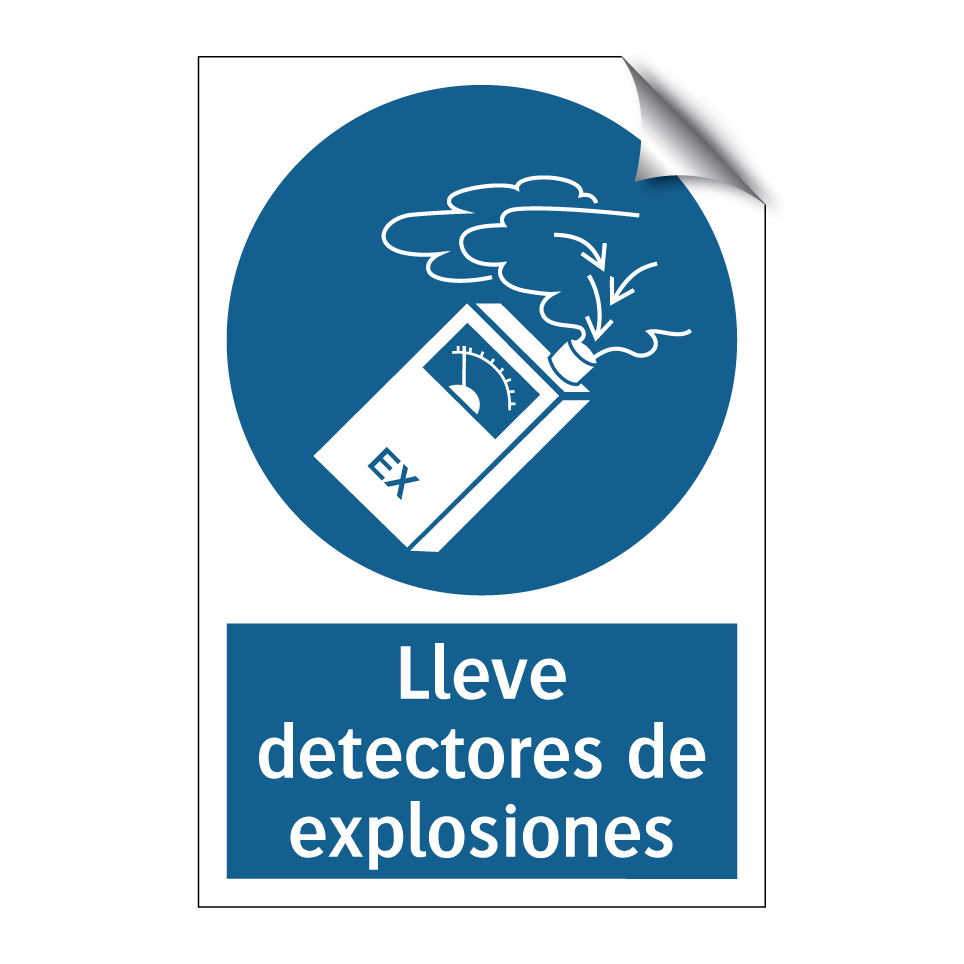 Lleve detectores de explosiones