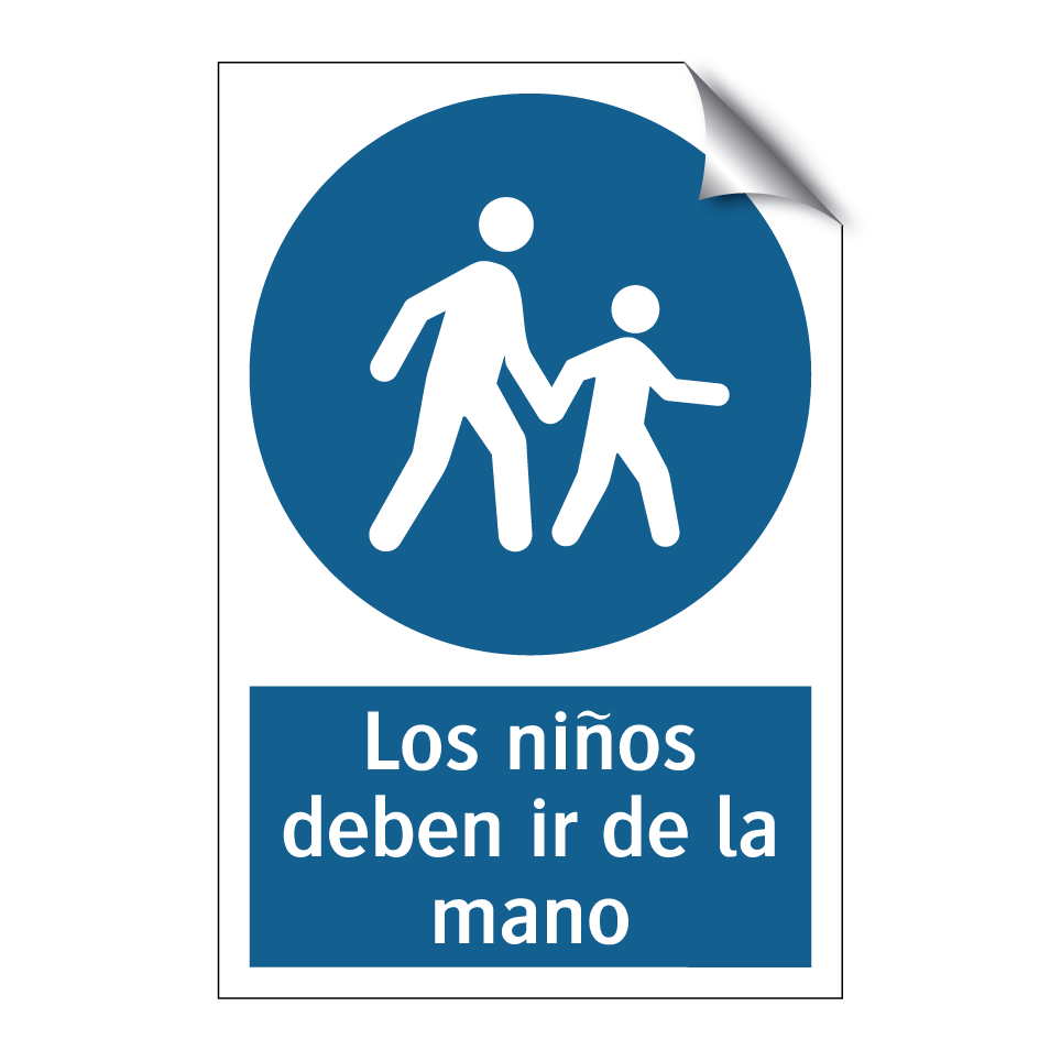 Los niños deben ir de la mano