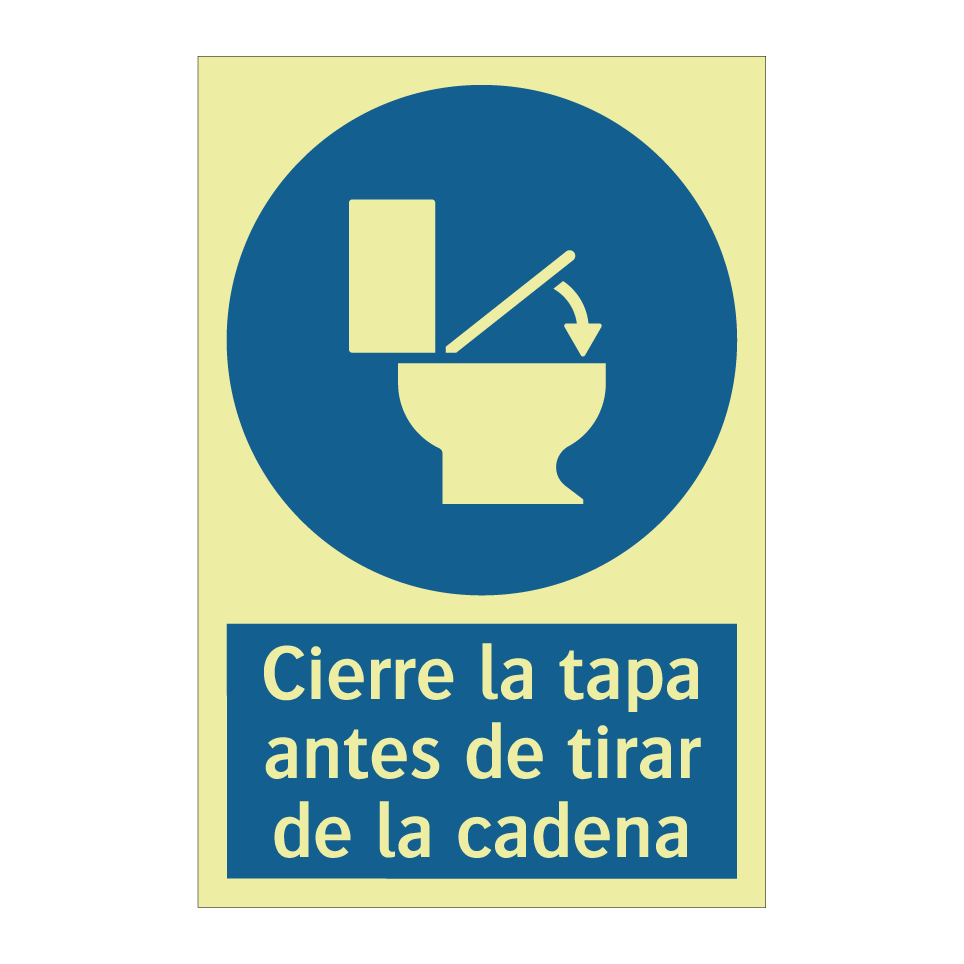 Cierre la tapa antes de tirar de la cadena