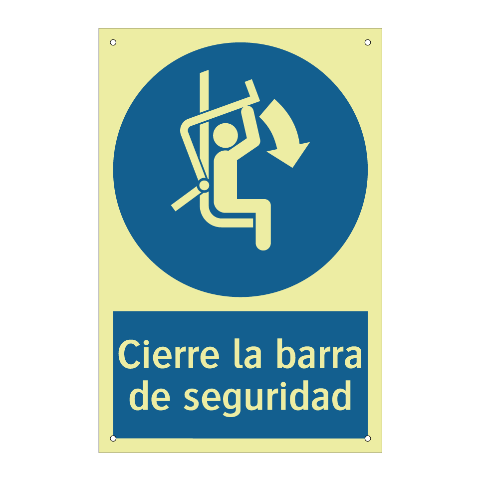 Cierre la barra de seguridad