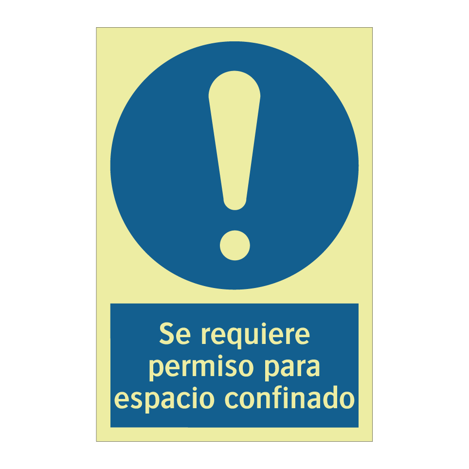 Se requiere permiso para espacio confinado