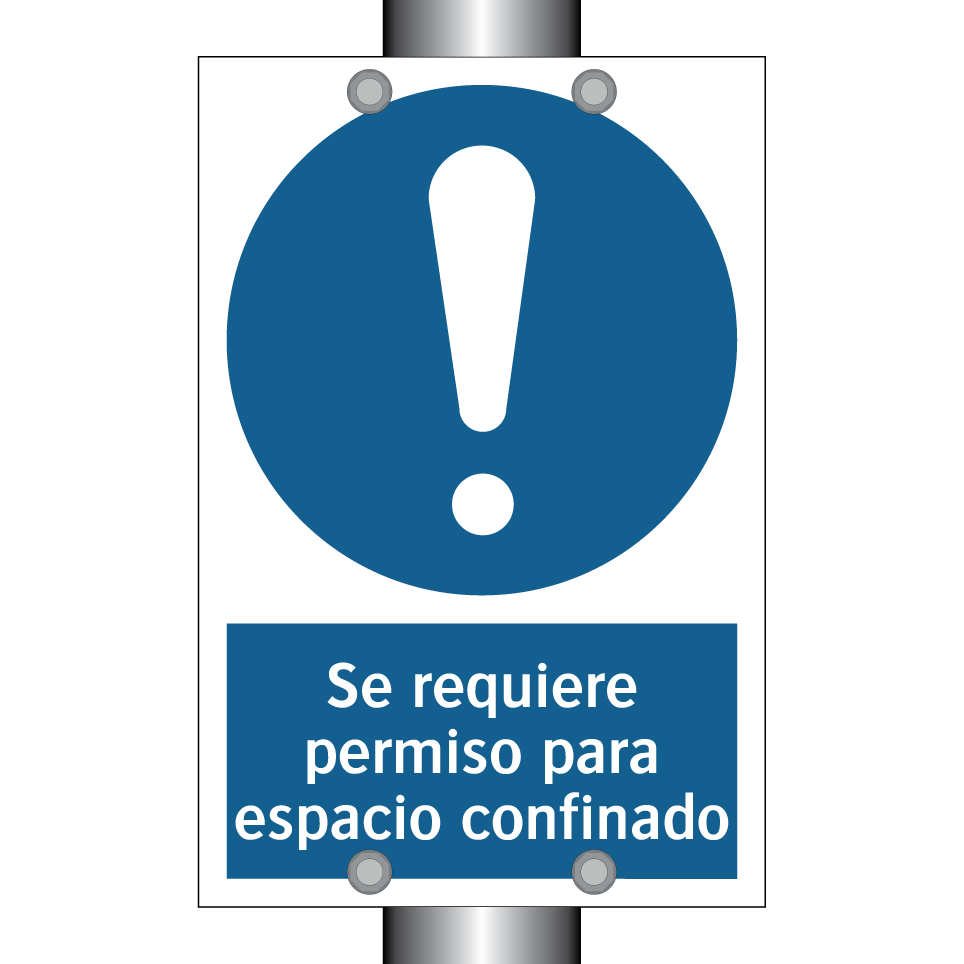 Se requiere permiso para espacio confinado