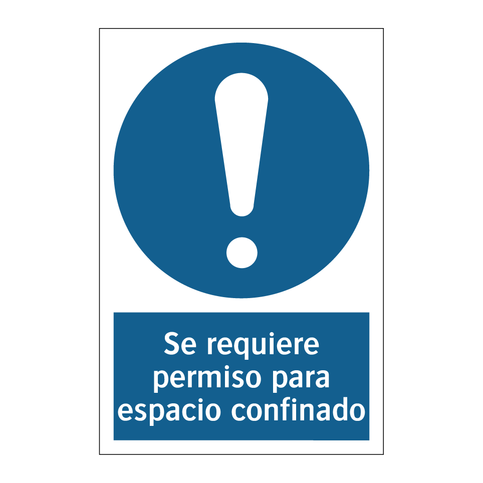 Se requiere permiso para espacio confinado