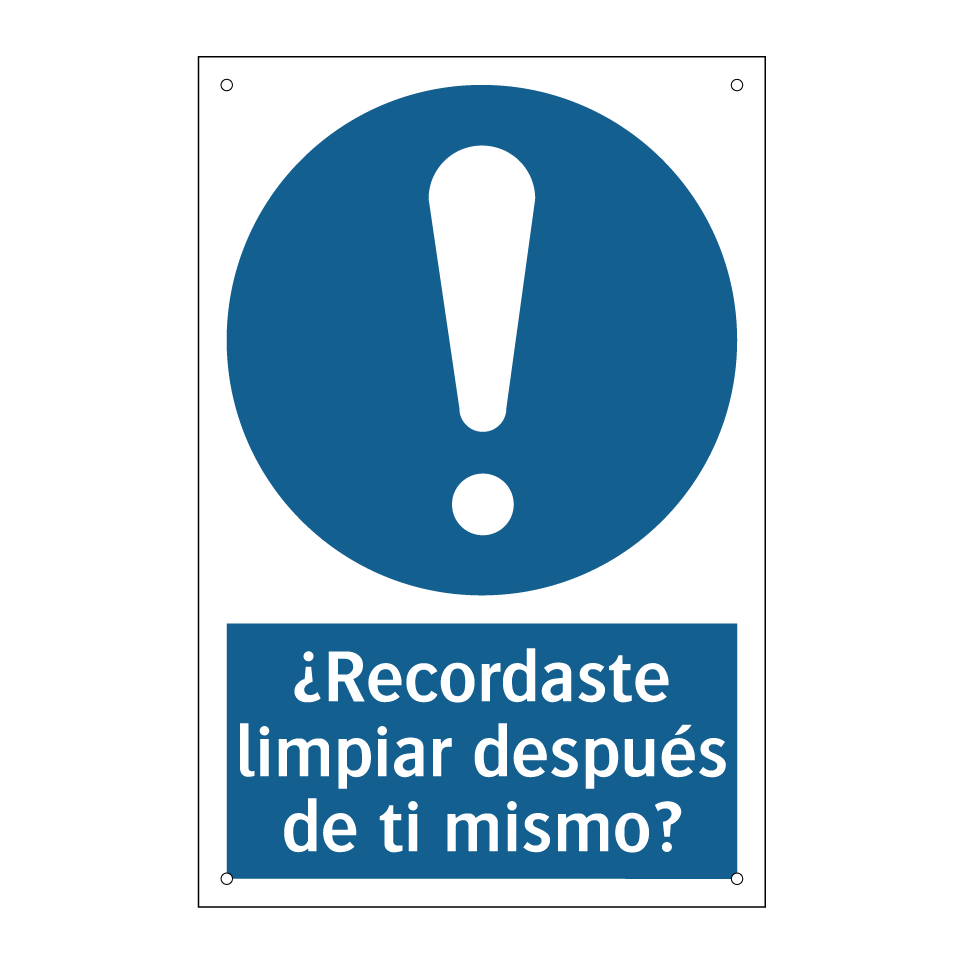 ¿Recordaste limpiar después de ti mismo?