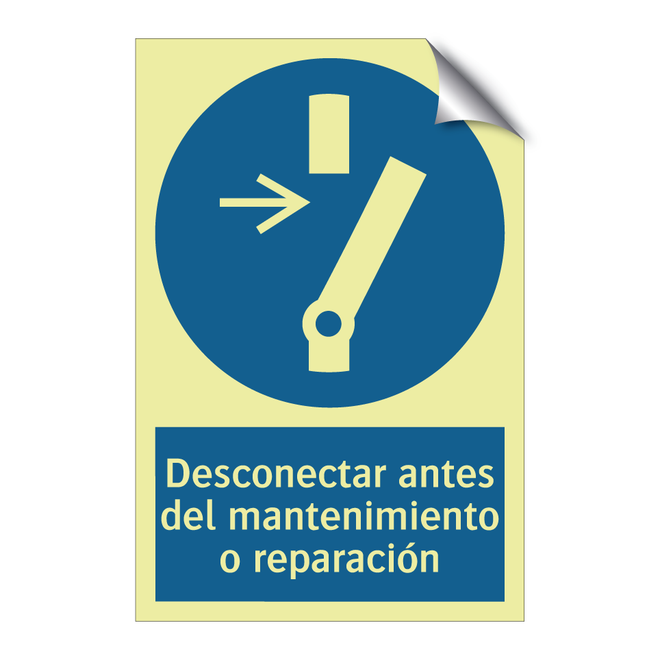 Desconectar antes del mantenimiento o reparación