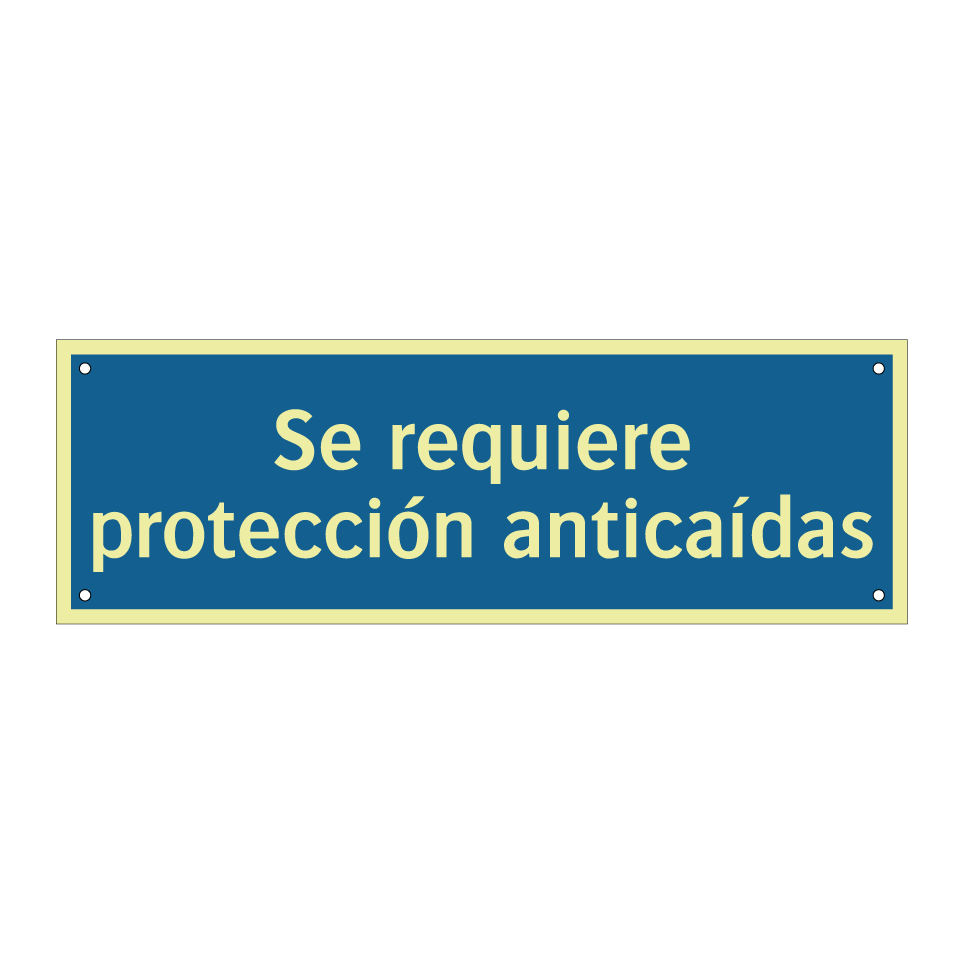 Se requiere protección anticaídas