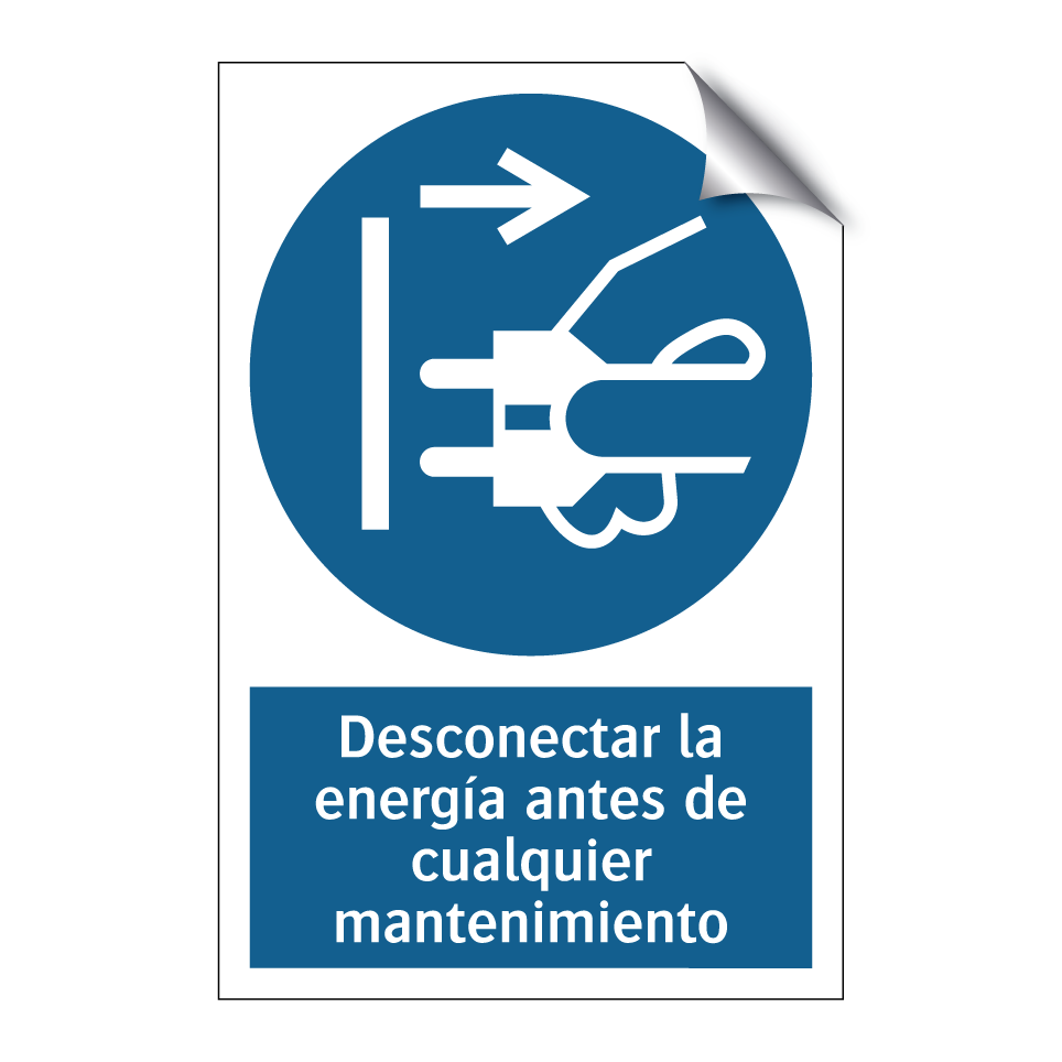 Desconectar la energía antes de cualquier mantenimiento