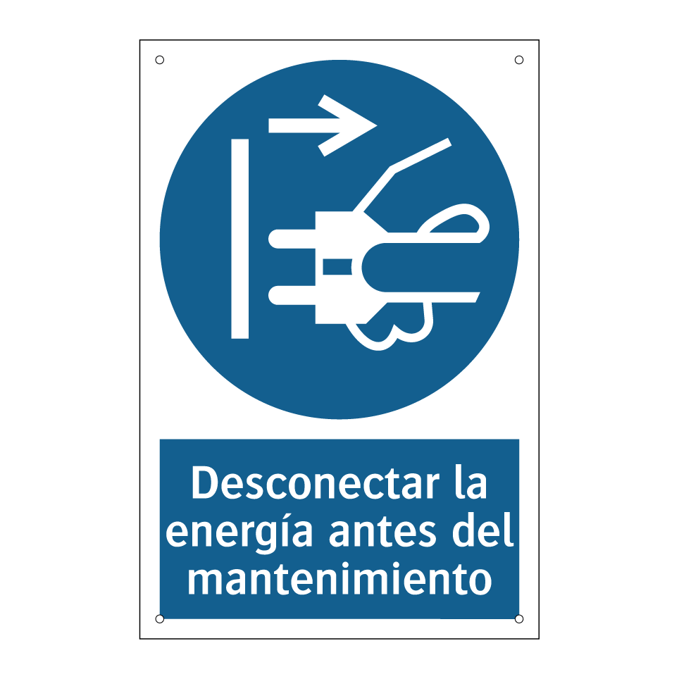 Desconectar la energía antes del mantenimiento