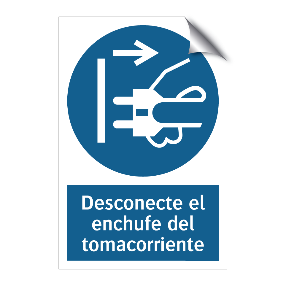 Desconecte el enchufe del tomacorriente