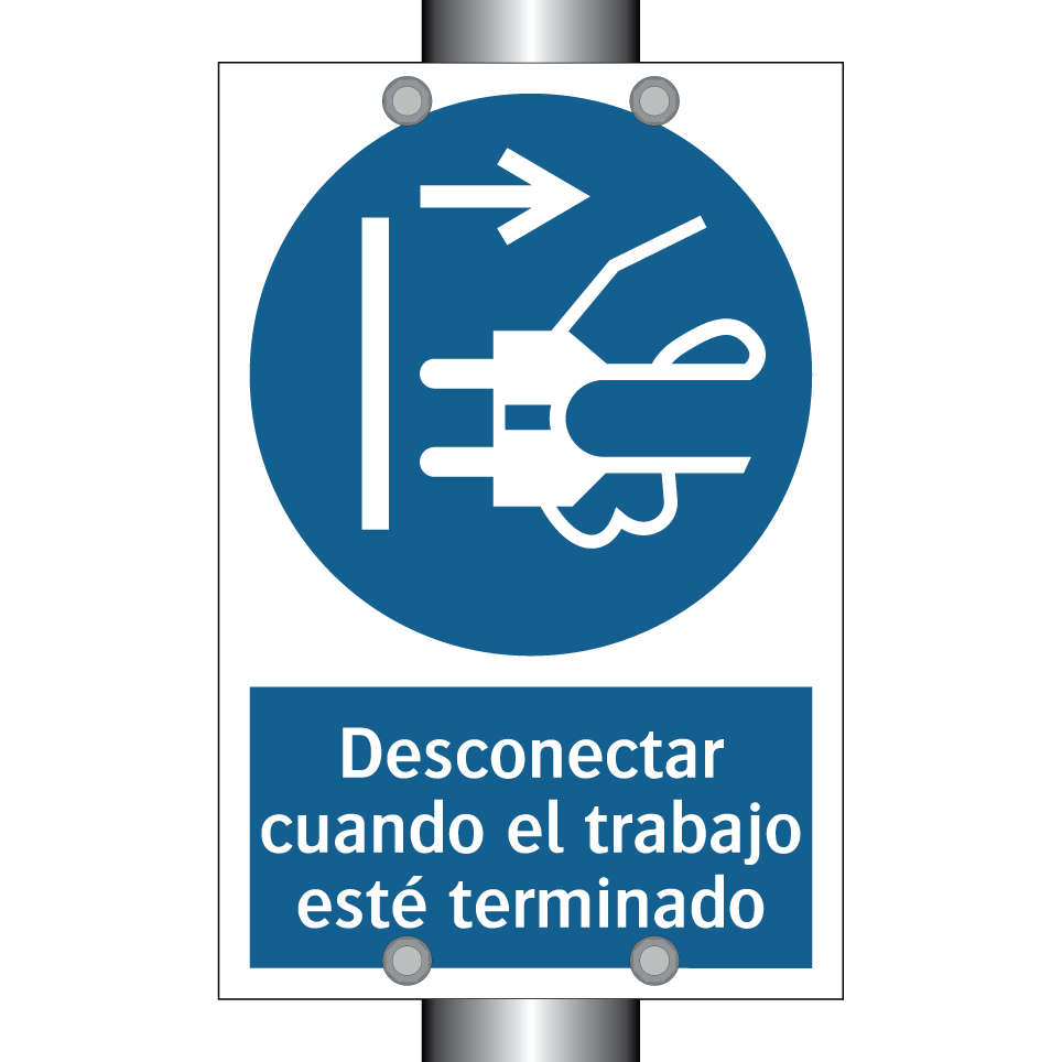 Desconectar cuando el trabajo esté terminado