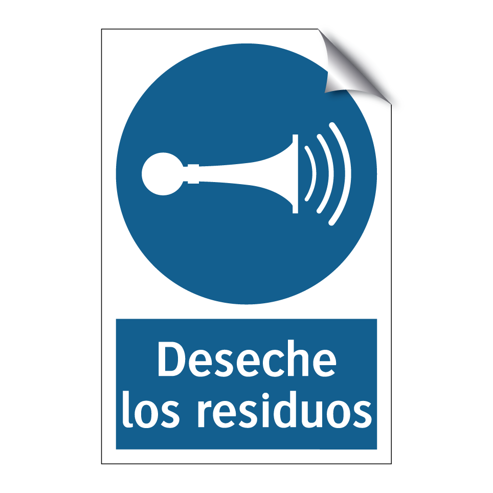 Deseche los residuos