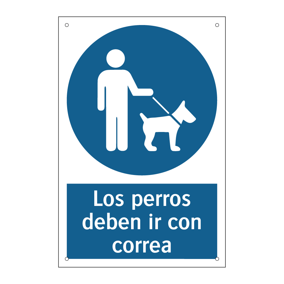 Los perros deben ir con correa