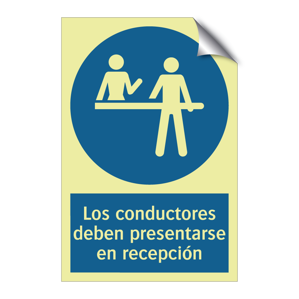 Los conductores deben presentarse en recepción