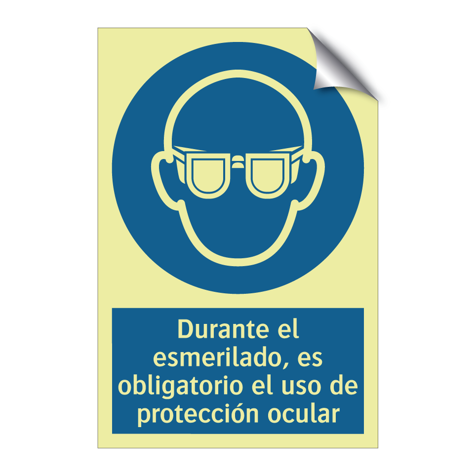 Durante el esmerilado, es obligatorio el uso de protección ocular
