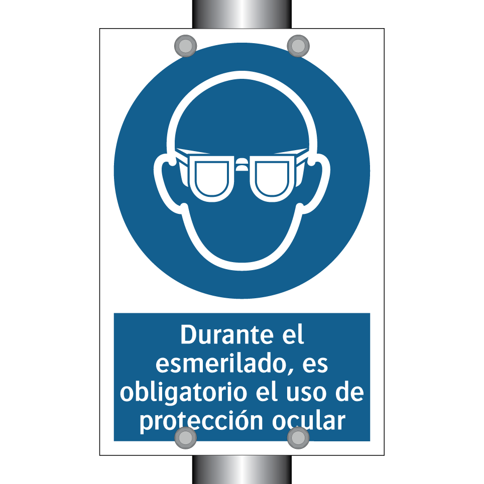 Durante el esmerilado, es obligatorio el uso de protección ocular